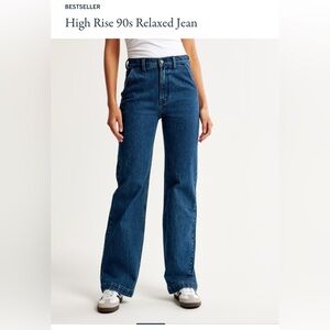 Abercrombie & Fitch High Rise 90s Relaxed Jean. Size 4/27. Great condition!